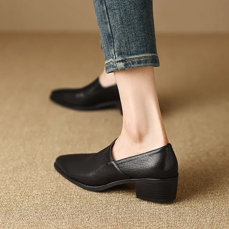 Verona loafers med klack