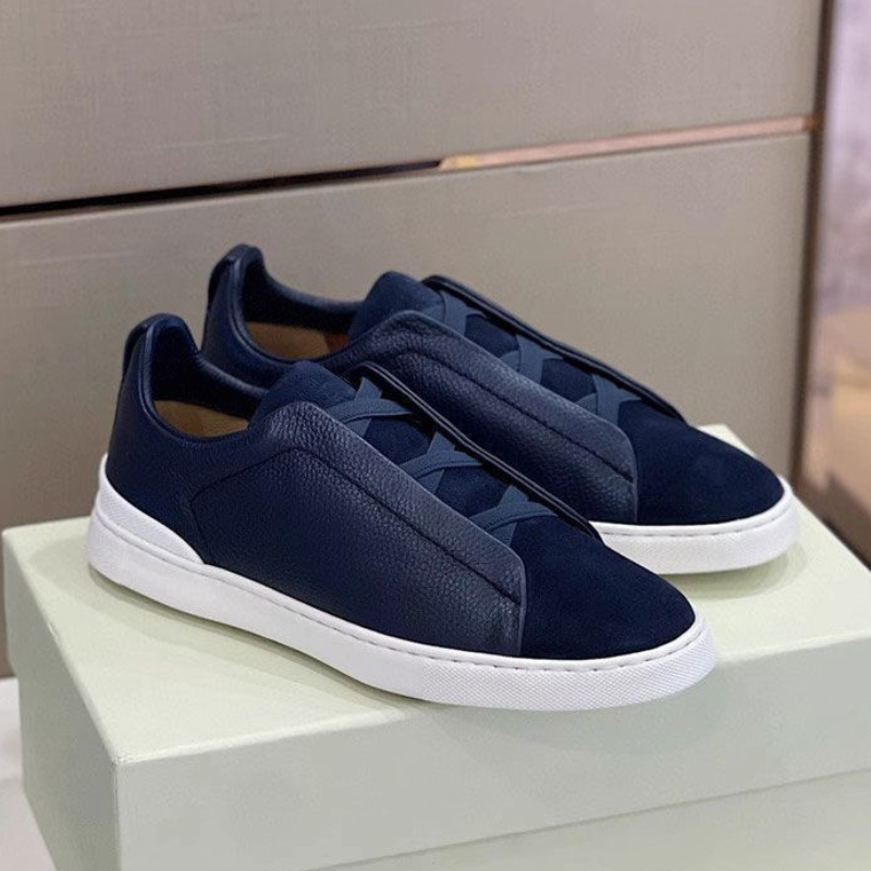 Avslappnad Sneaker I Läder