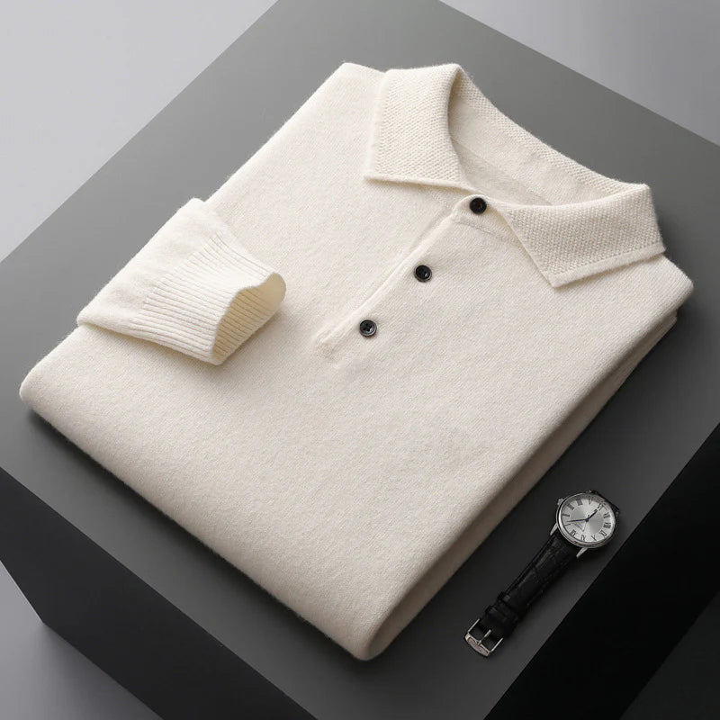 Jonatan™ - LÅNGÄRMAD POLO I KASHMIR