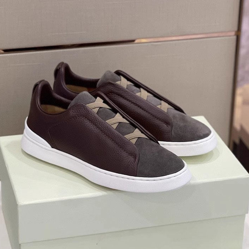 Avslappnad Sneaker I Läder