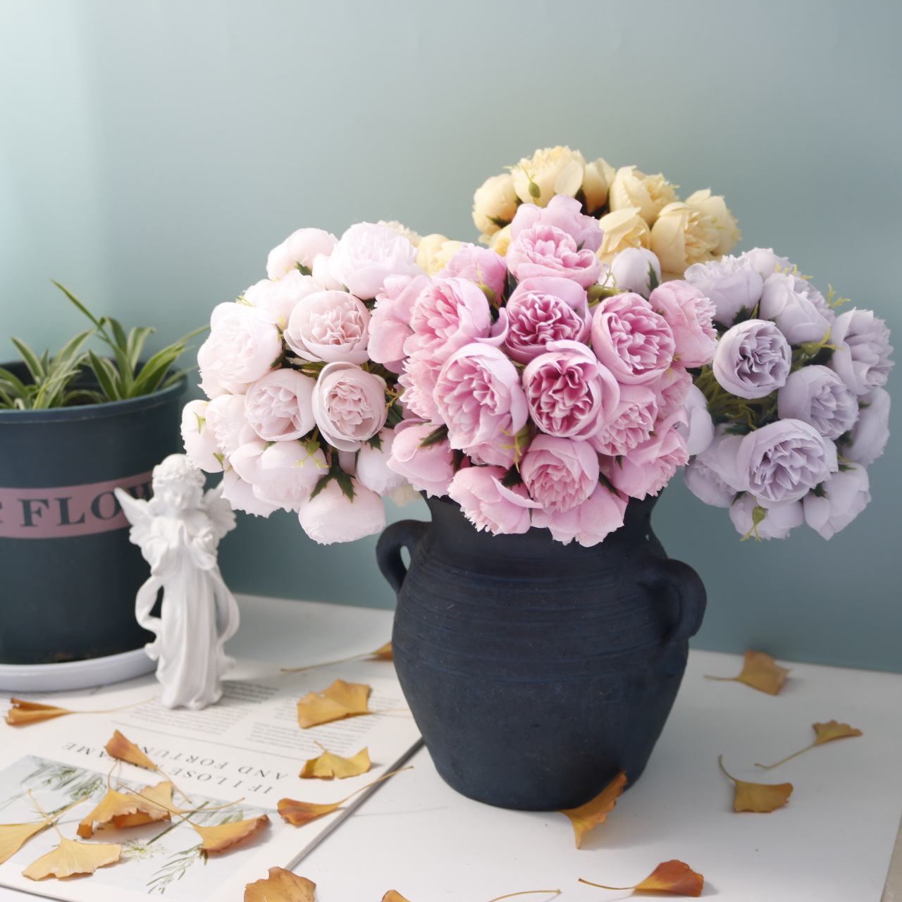 Chic konstgjord blombukett (1 + 1 GRATIS)