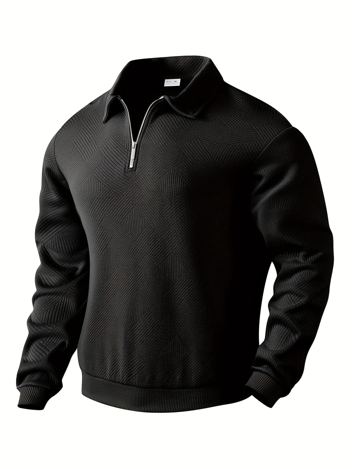 Avslappnad Pullover Med Geometrisk Design