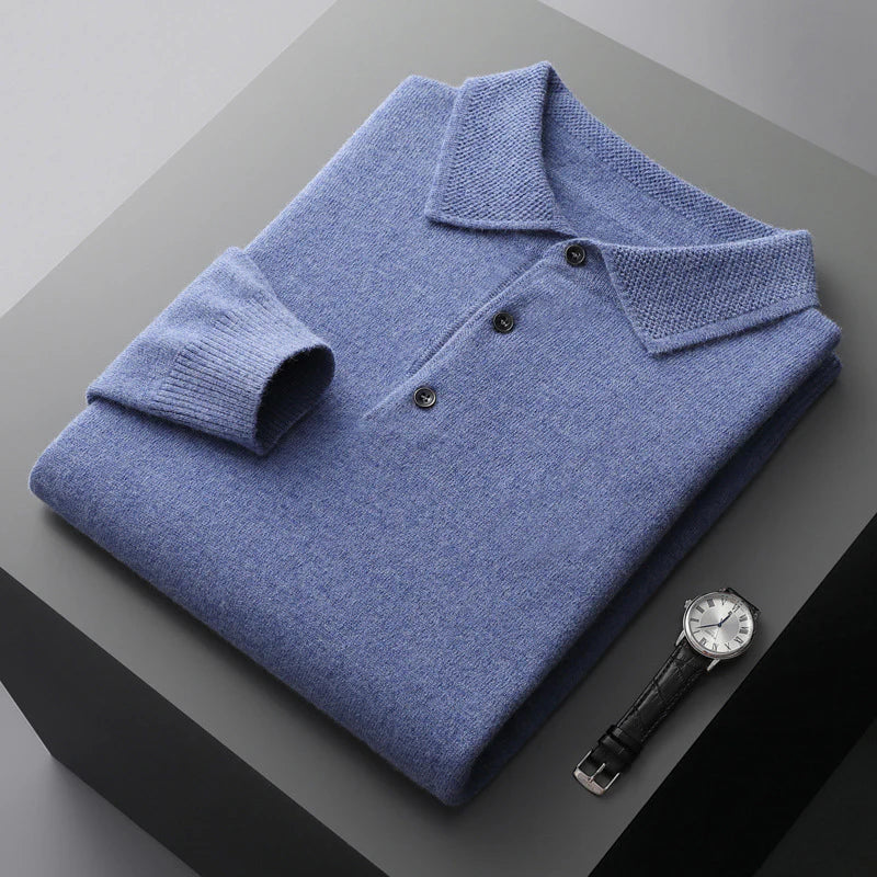 Jonatan™ - LÅNGÄRMAD POLO I KASHMIR