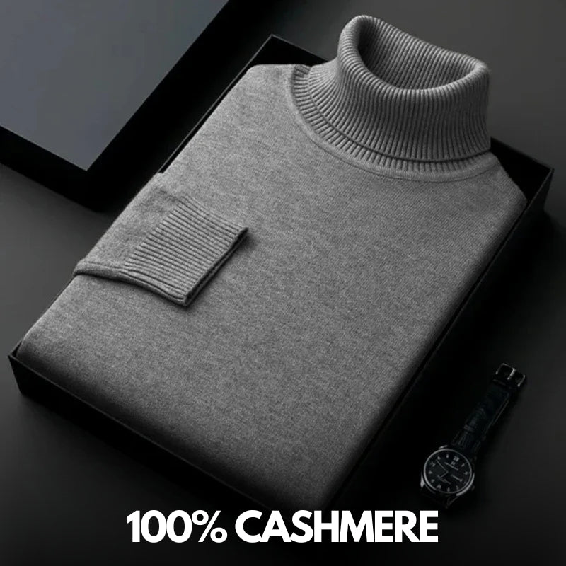 Kashmir-Turtleneck-Tröja Av Hög Kvalitet