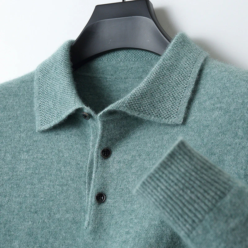 Jonatan™ - LÅNGÄRMAD POLO I KASHMIR