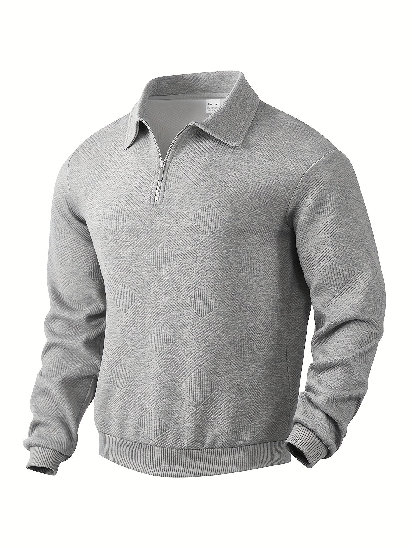 Avslappnad Pullover Med Geometrisk Design