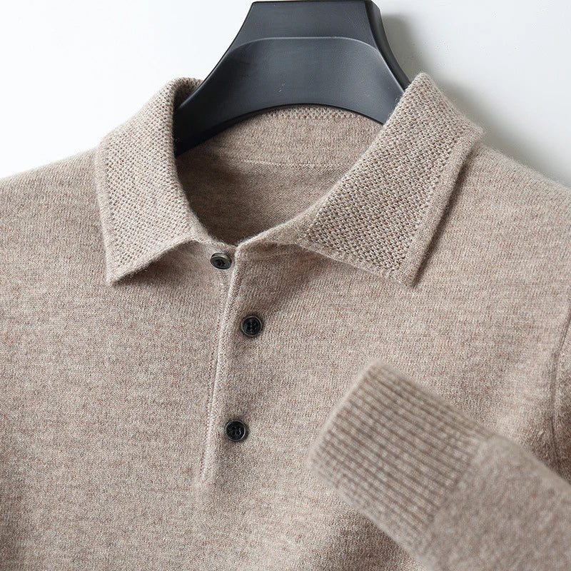 Jonatan™ - LÅNGÄRMAD POLO I KASHMIR