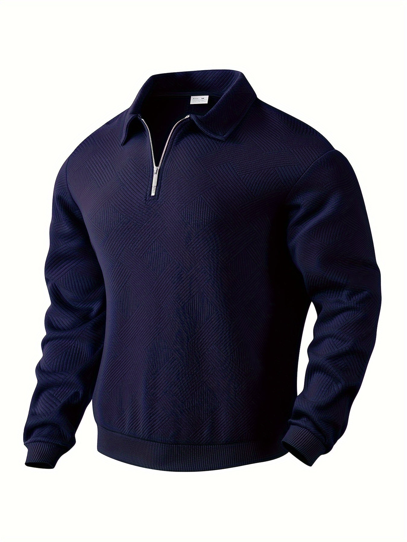 Avslappnad Pullover Med Geometrisk Design