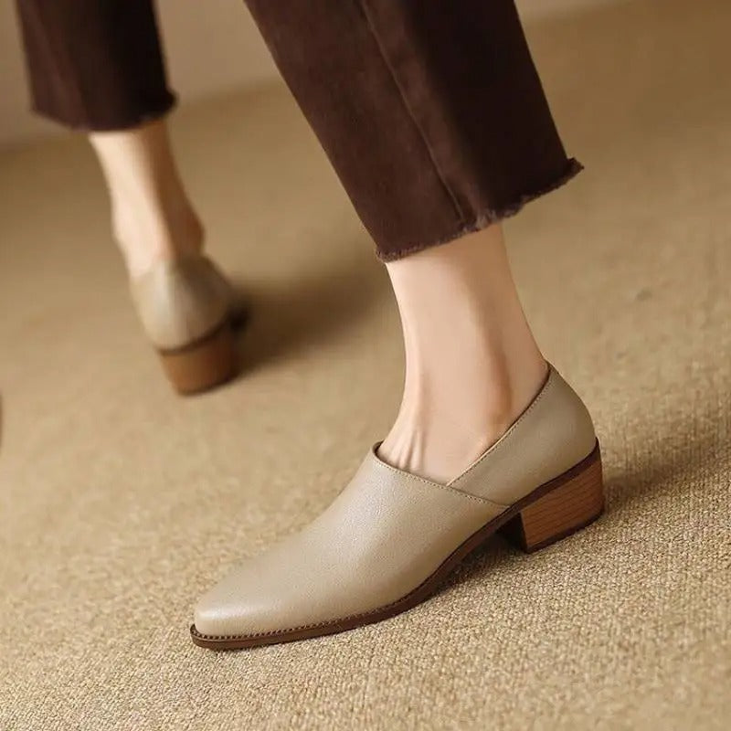 Verona loafers med klack