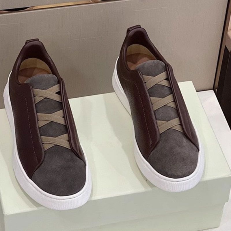 Avslappnad Sneaker I Läder