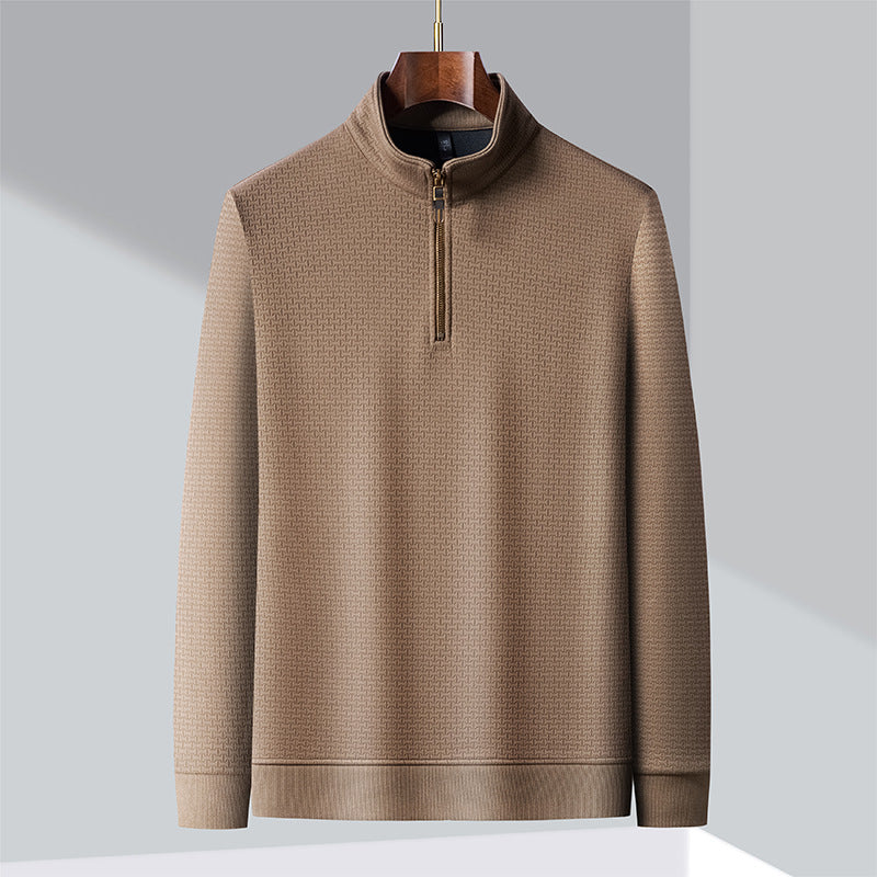 Pullover Med Ståkrage I Premiumsilke