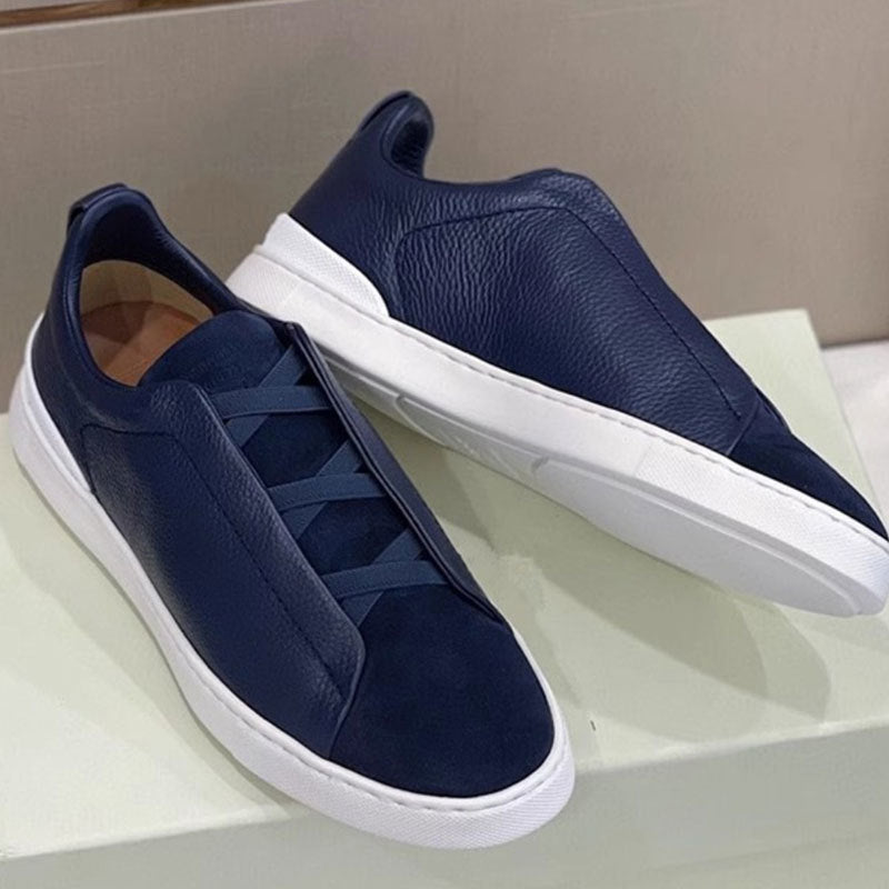 Avslappnad Sneaker I Läder