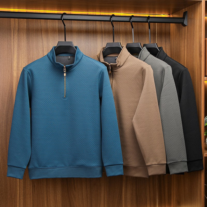 Pullover Med Ståkrage I Premiumsilke