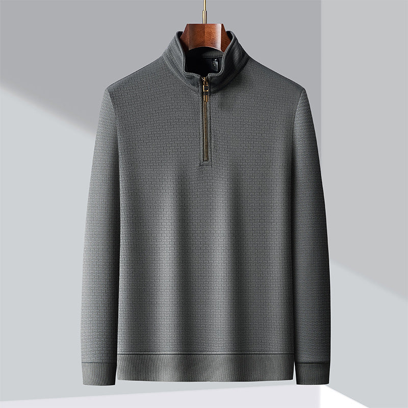 Pullover Med Ståkrage I Premiumsilke
