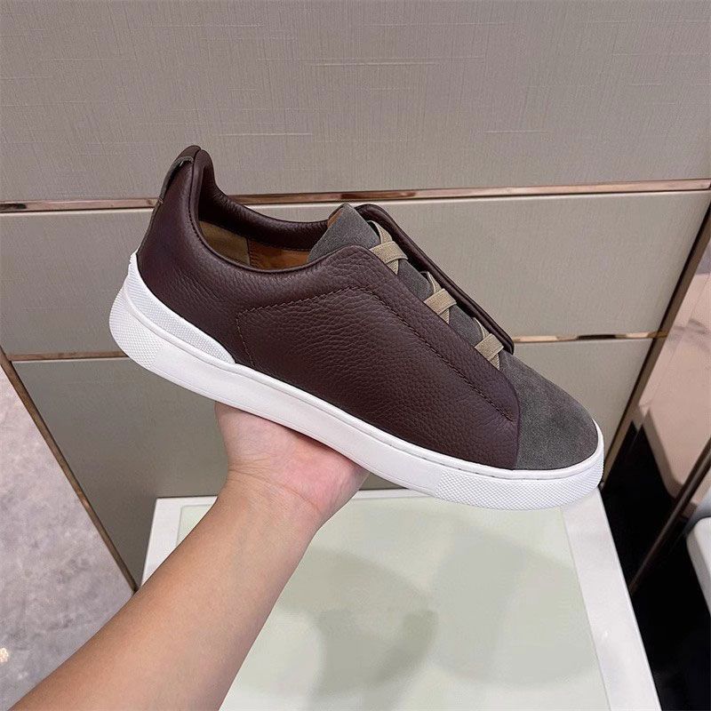 Avslappnad Sneaker I Läder