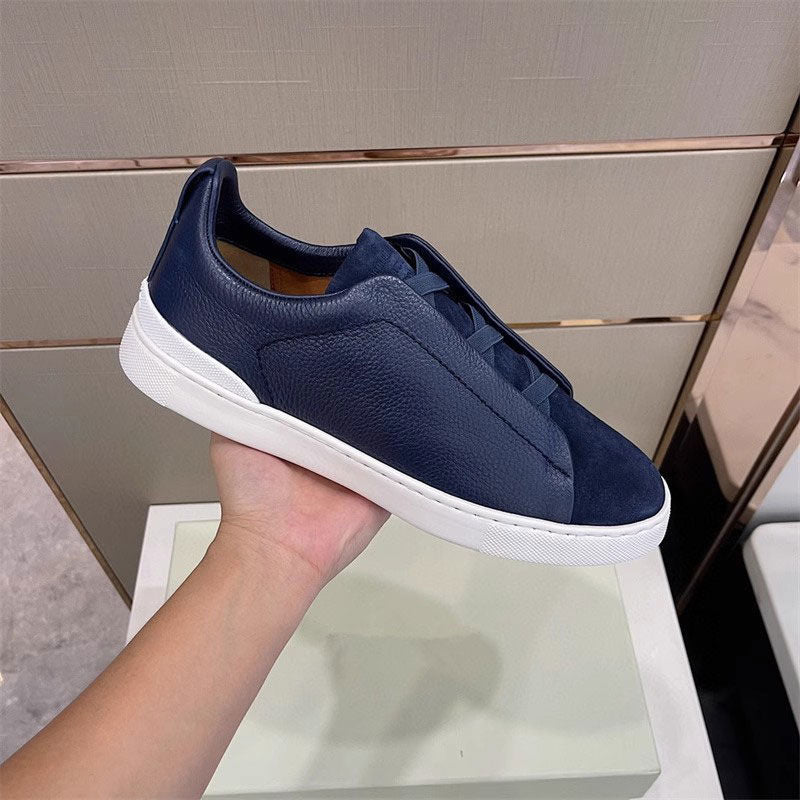 Avslappnad Sneaker I Läder