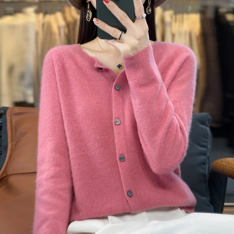 Kashmir Cardigan Elastiska Tröjor