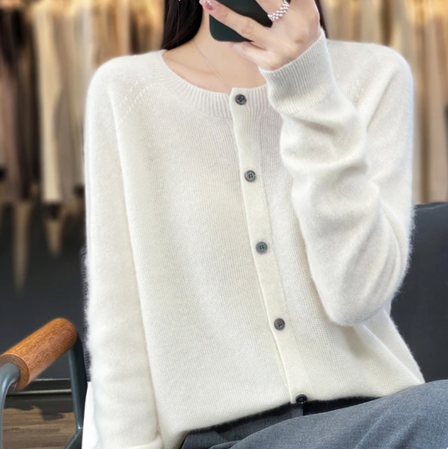 Kashmir Cardigan Elastiska Tröjor