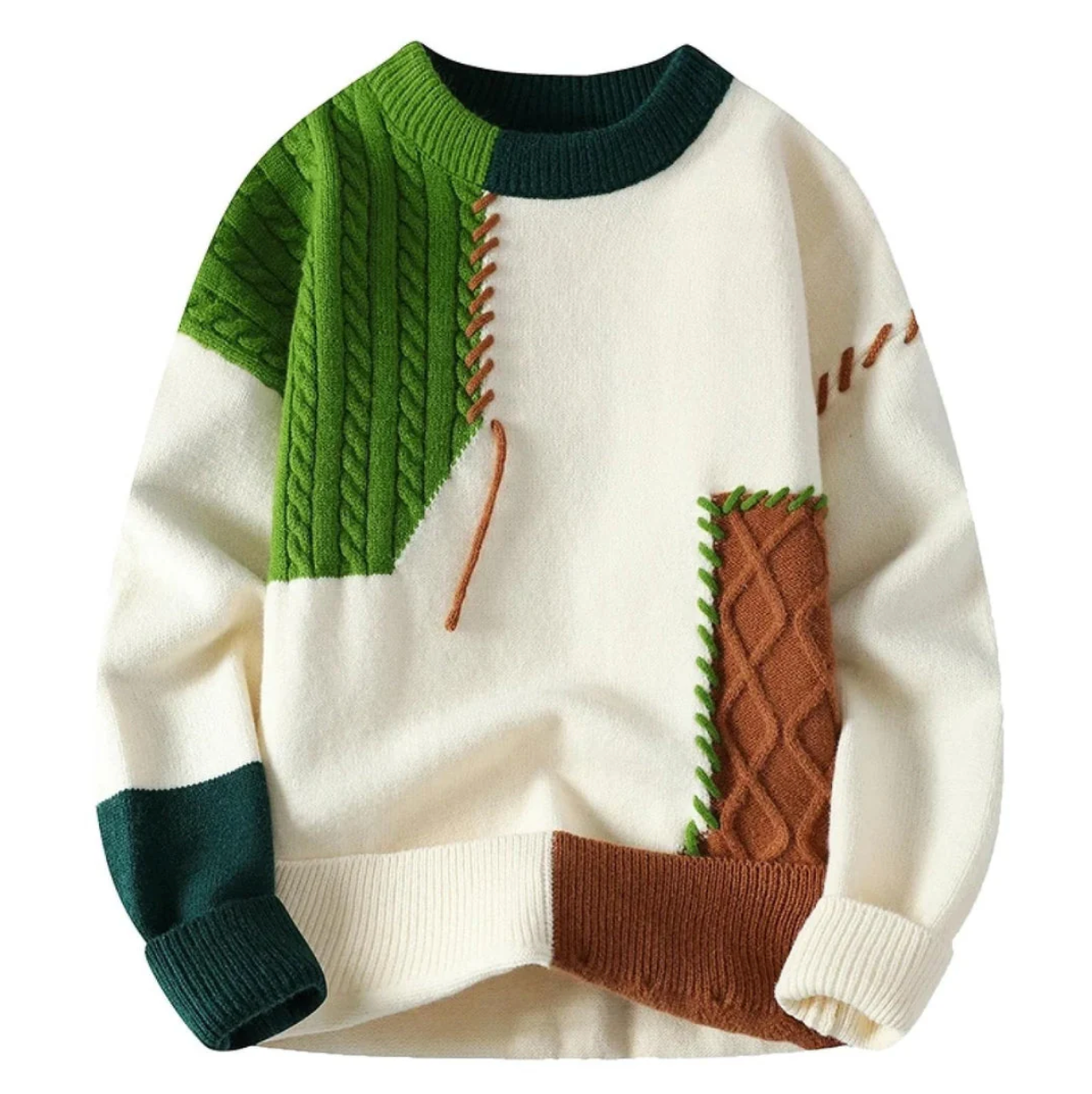 Tröja I Patchwork-Stil