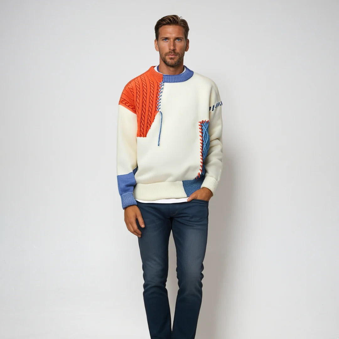 Tröja I Patchwork-Stil