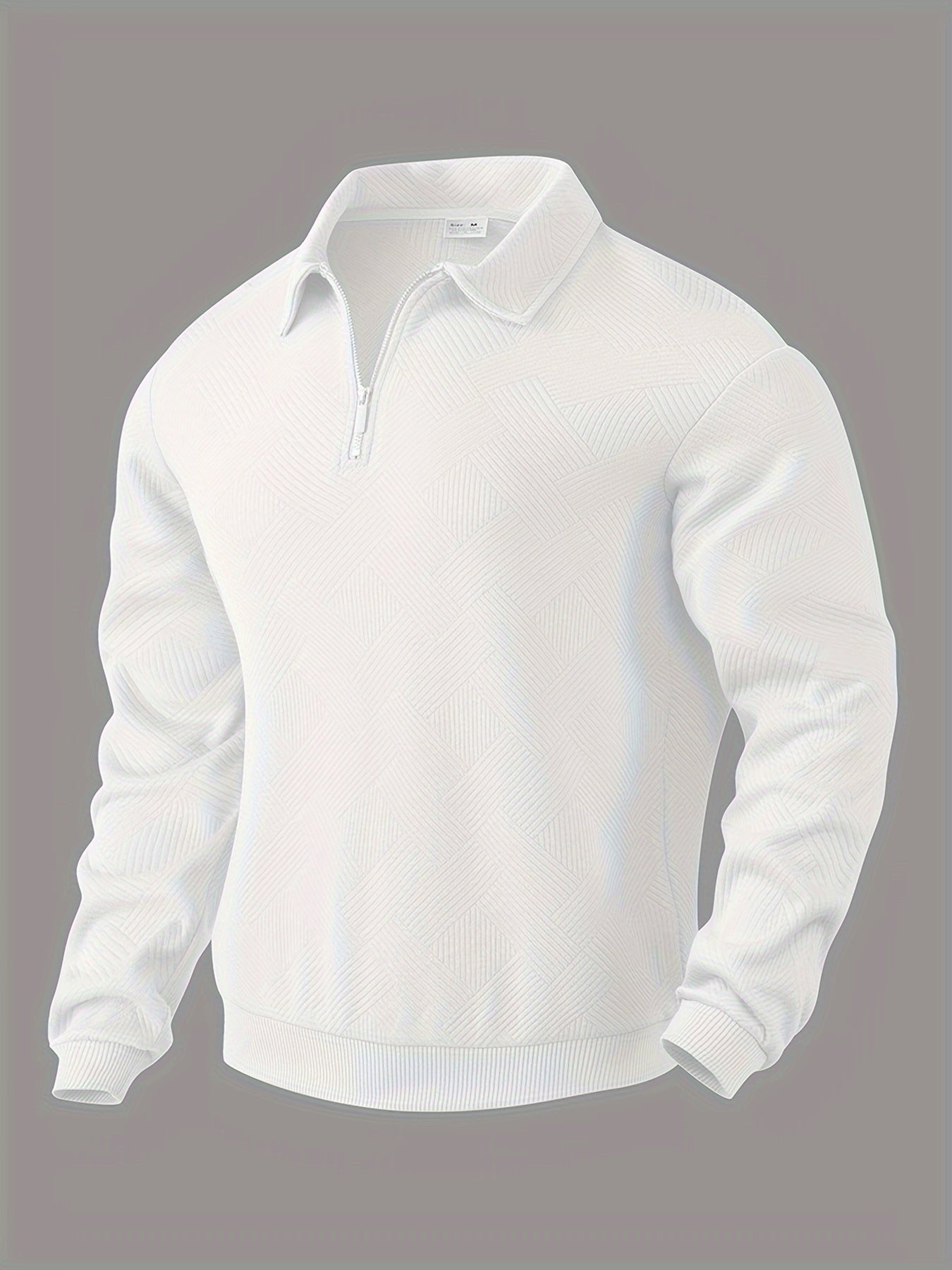 Avslappnad Pullover Med Geometrisk Design