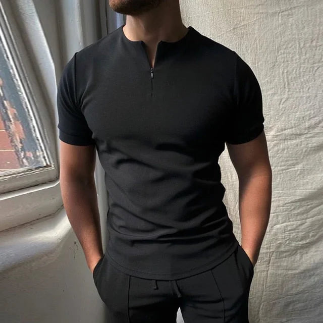 Leon™ - T-Shirt med dragkedja