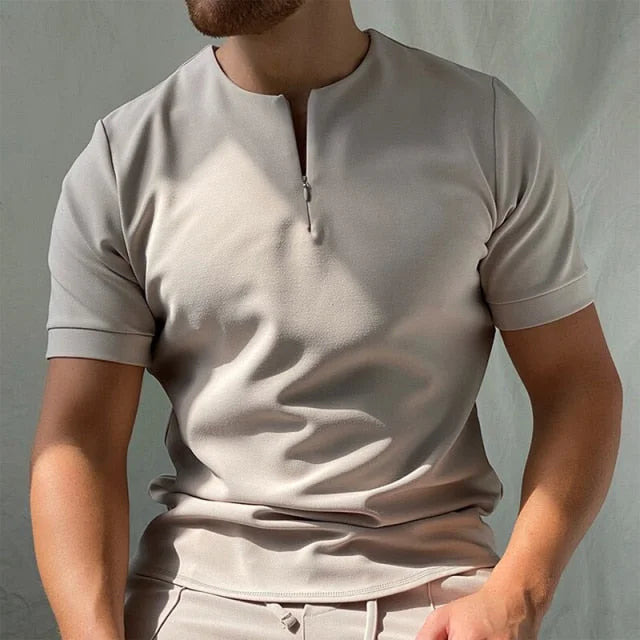 Leon™ - T-Shirt med dragkedja