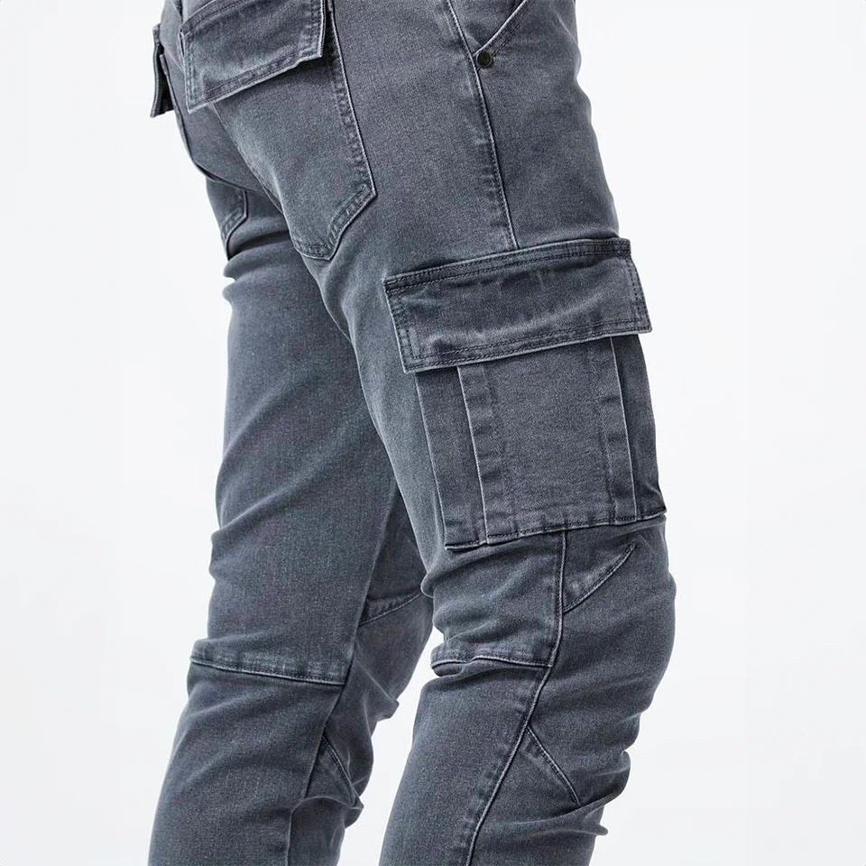 Brooklyn - Urban Denim Cargo Jeans