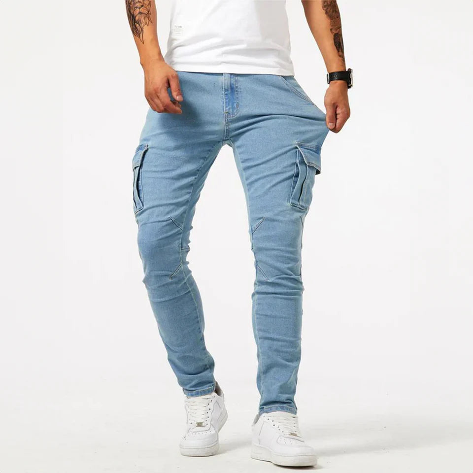 Brooklyn - Urban Denim Cargo Jeans