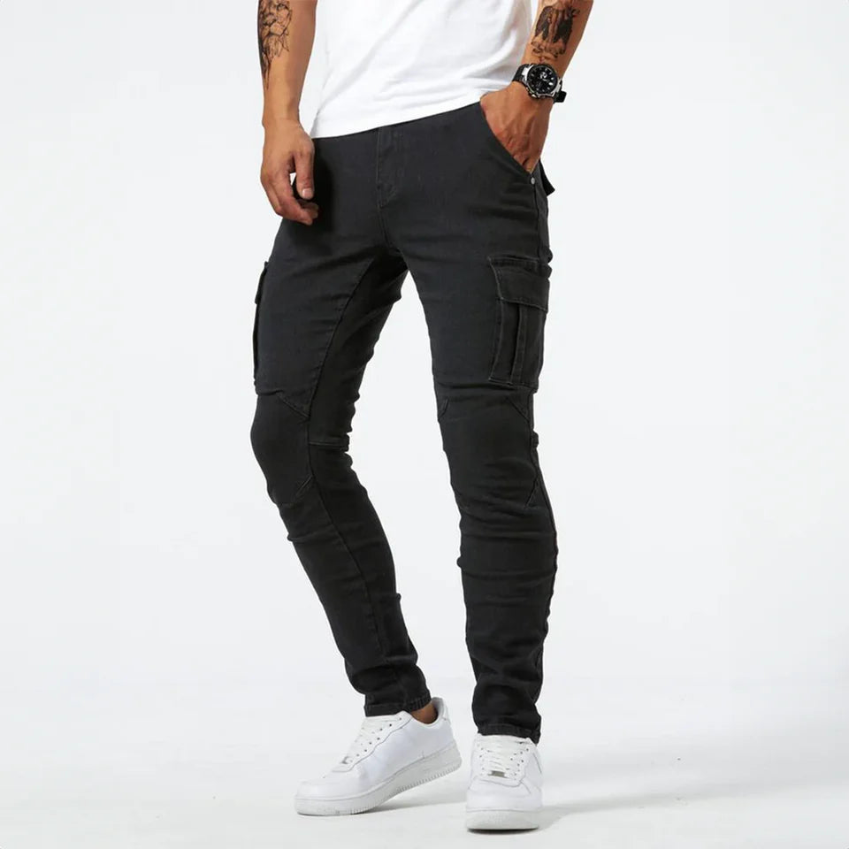 Brooklyn - Urban Denim Cargo Jeans