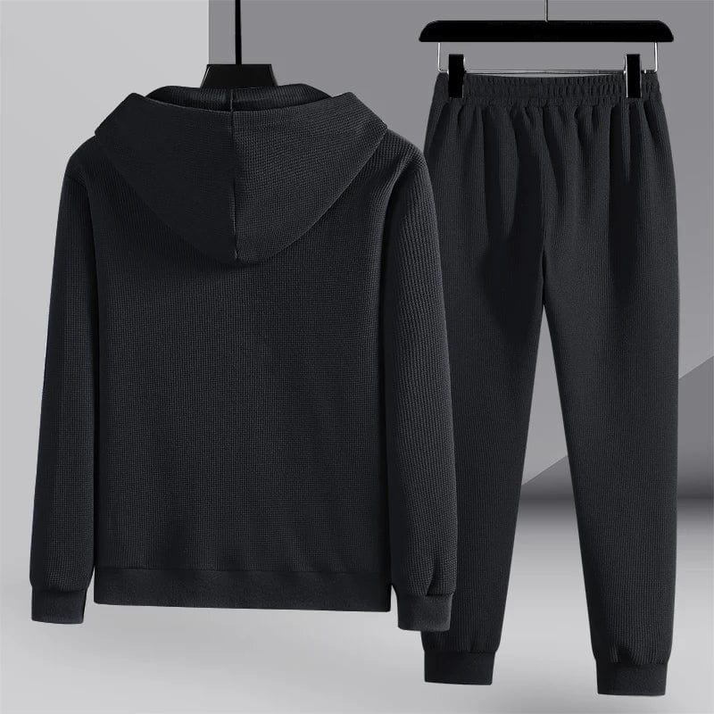 Våffelstickat Loungewear-Set