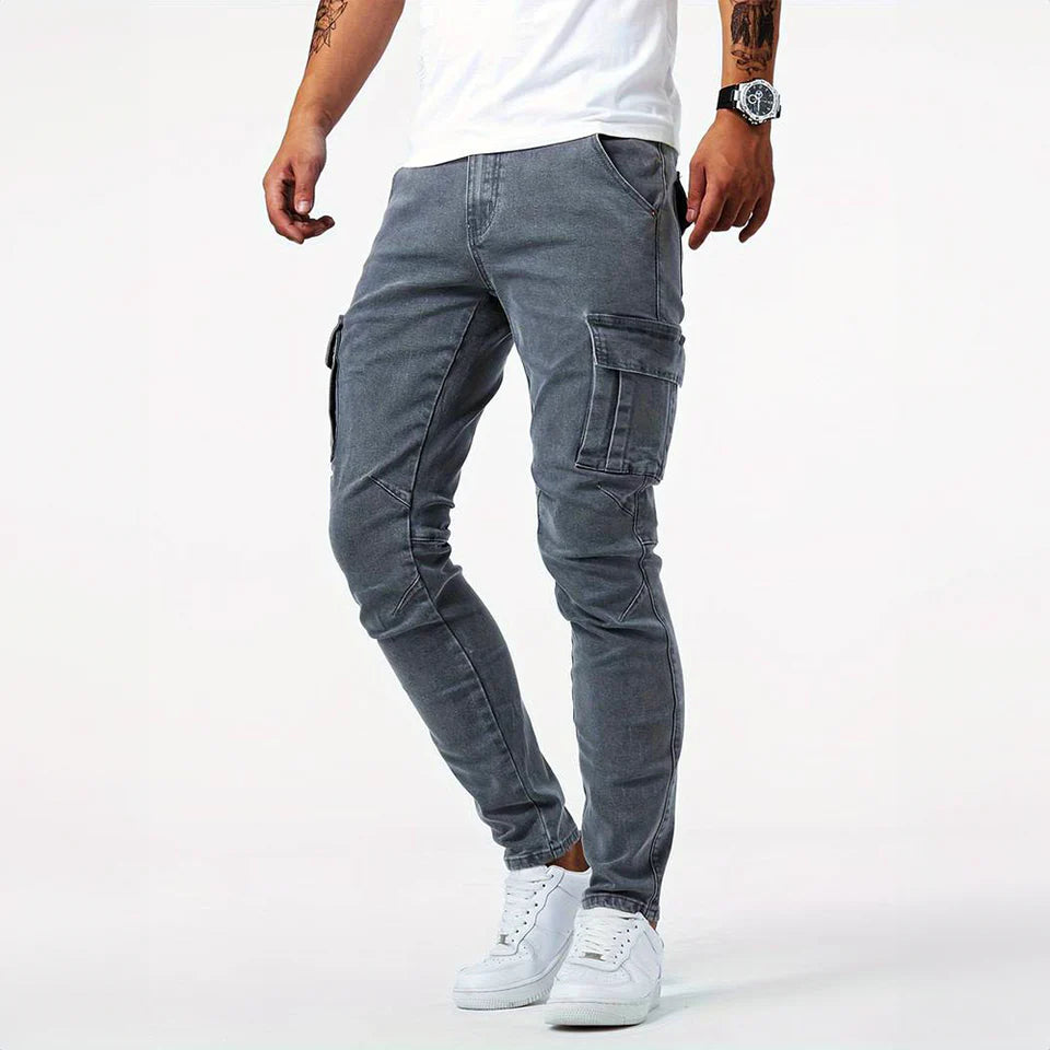 Brooklyn - Urban Denim Cargo Jeans