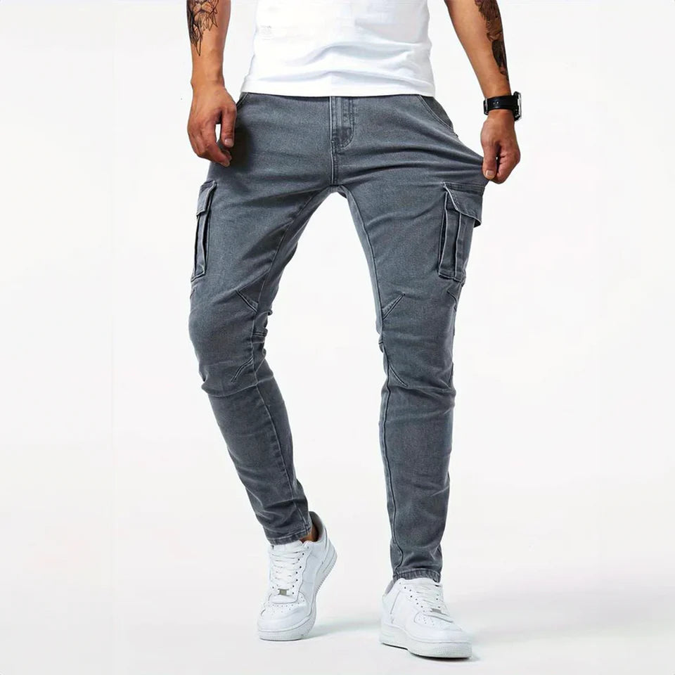 Brooklyn - Urban Denim Cargo Jeans