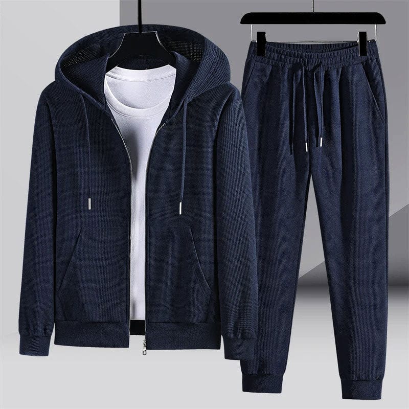 Våffelstickat Loungewear-Set